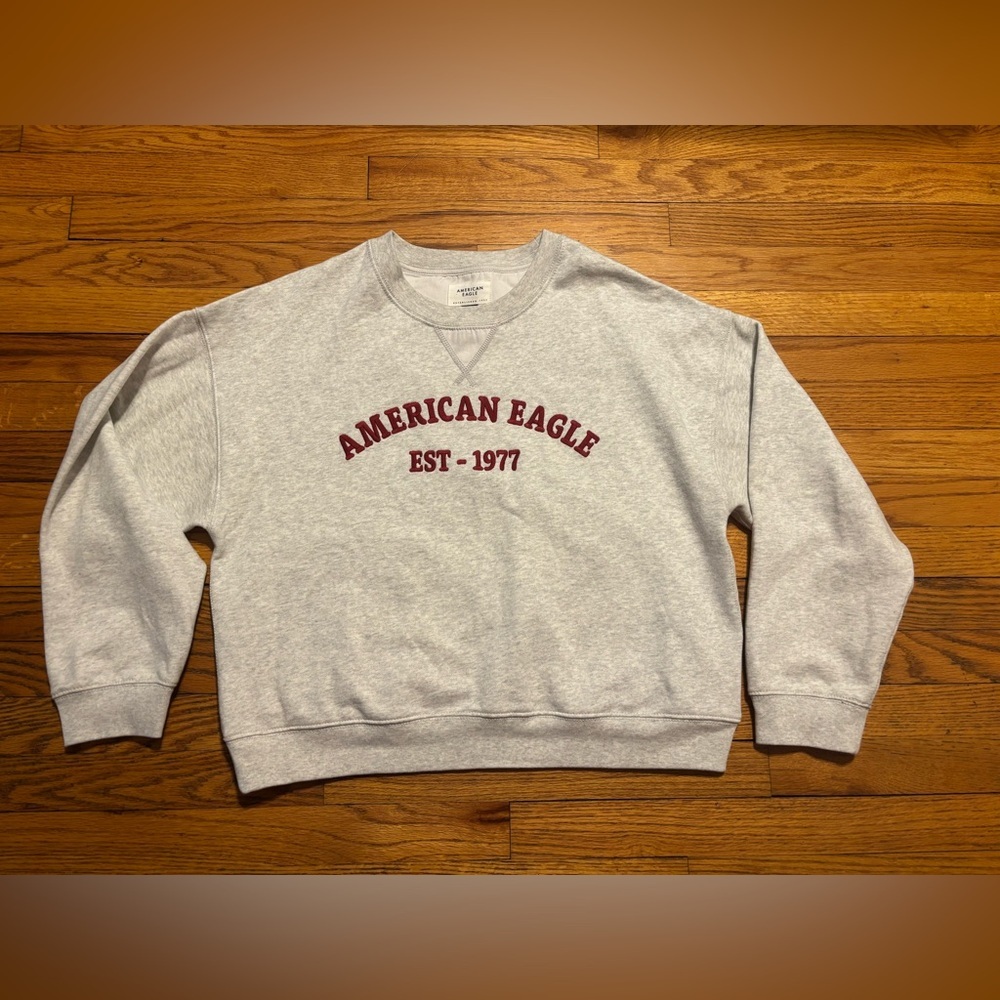 American Eagle Light Gray Hoodie